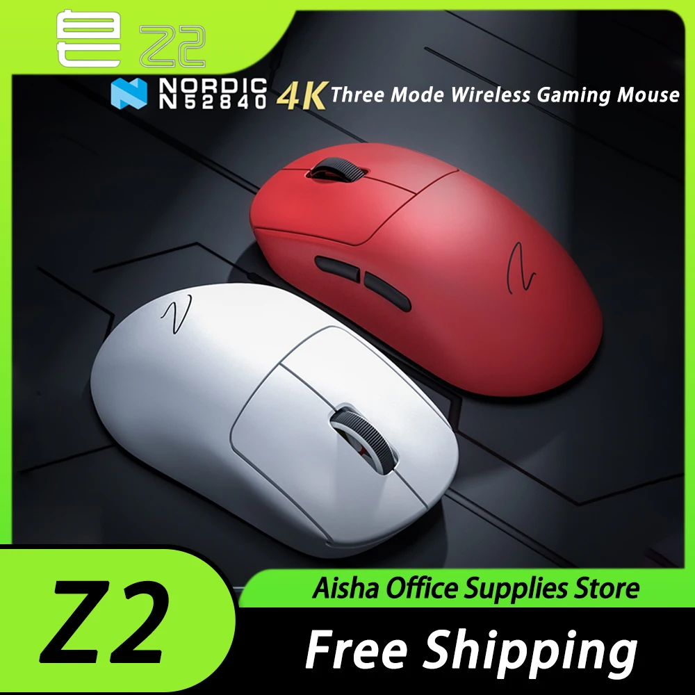 

Zaopin Z2 Wireless Mouse PAW3395 Sensor Nordic 52840 Chip 4K Three Mode FPS Gaming Mouse 65g Ergonomics Bluetooth Pc Gamer Gifts