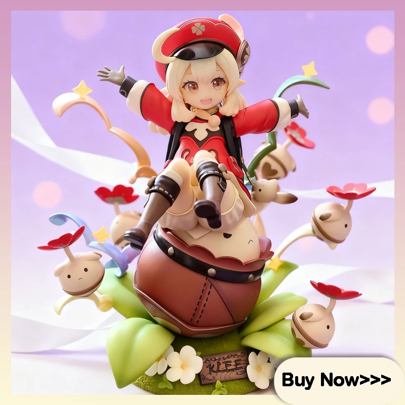 

18 см Genshin Impact Klee · Spark Knight Ver Фигурки Милый мультяшный жизненный чехол Настольный орнамент Изысканная модель игрушки в подарок