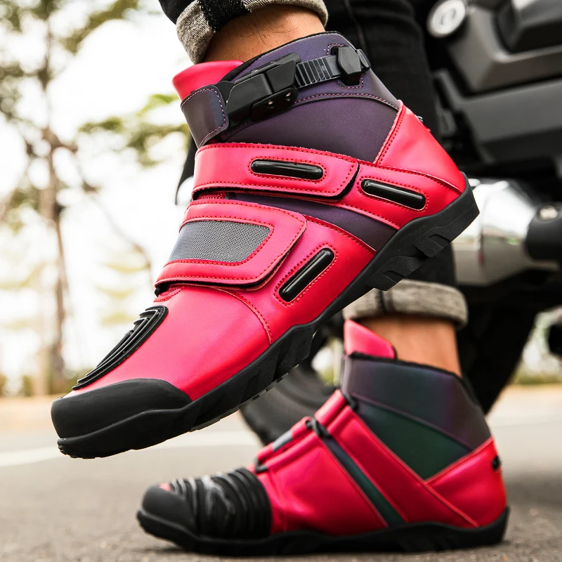 Cool cross-country rally motociclismo zapatos de motocicleta Four Seasons Commuting profesional conducción al aire libre zapatos de motocicleta