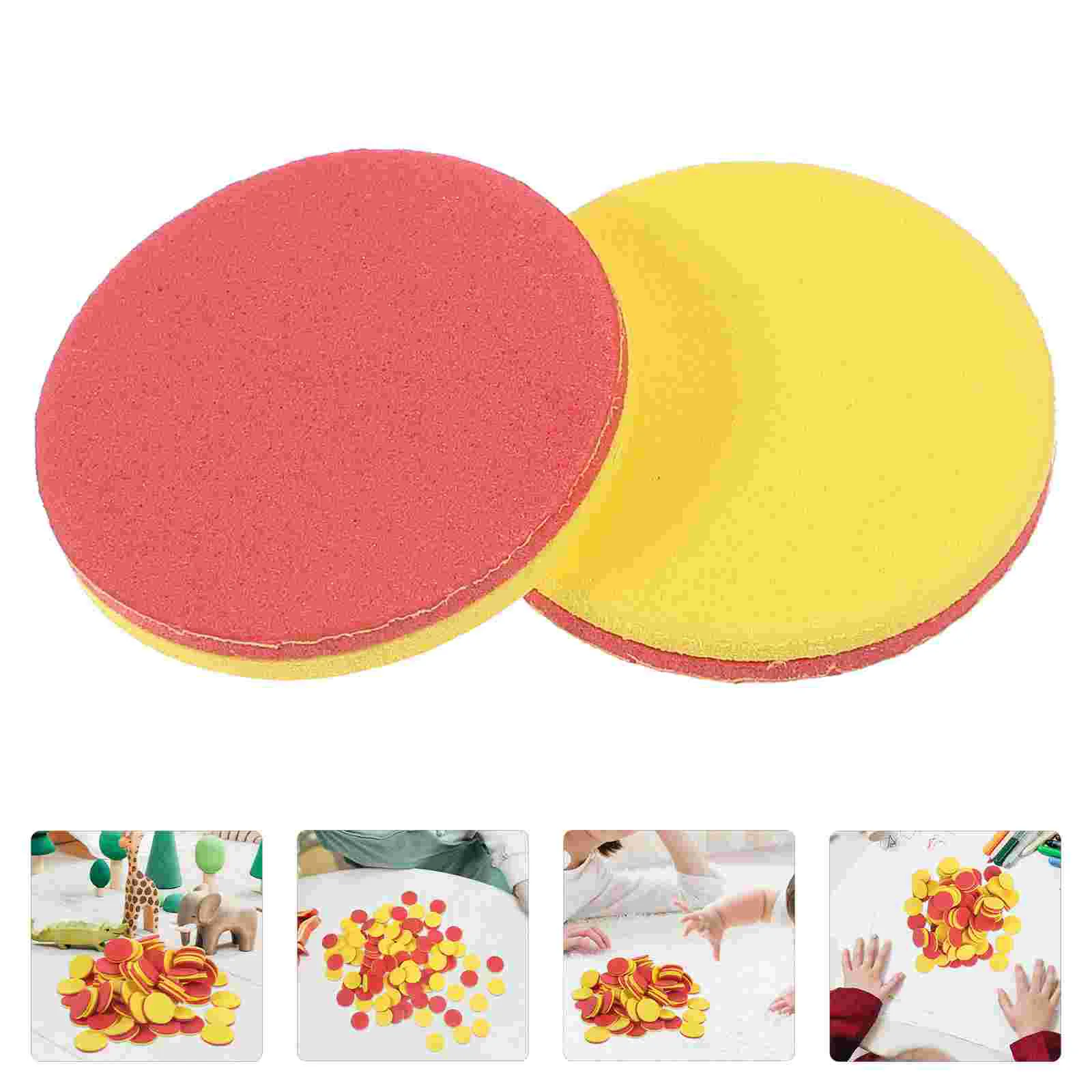 100 Pcs Early Childhood Counting Discs Colorful EVA Math Counters Kids Educational Toys Preschool Learning Tools Montessori