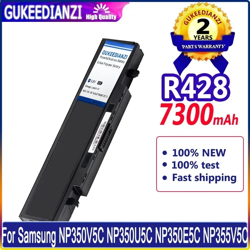 GUKEEDIANZI Аккумулятор R428 7300 мАч для Samsung NP350V5C NP350U5C NP350E5C NP355V5C NP355V5X NP300E5V NP305E5A NP300V5A NP300E5A