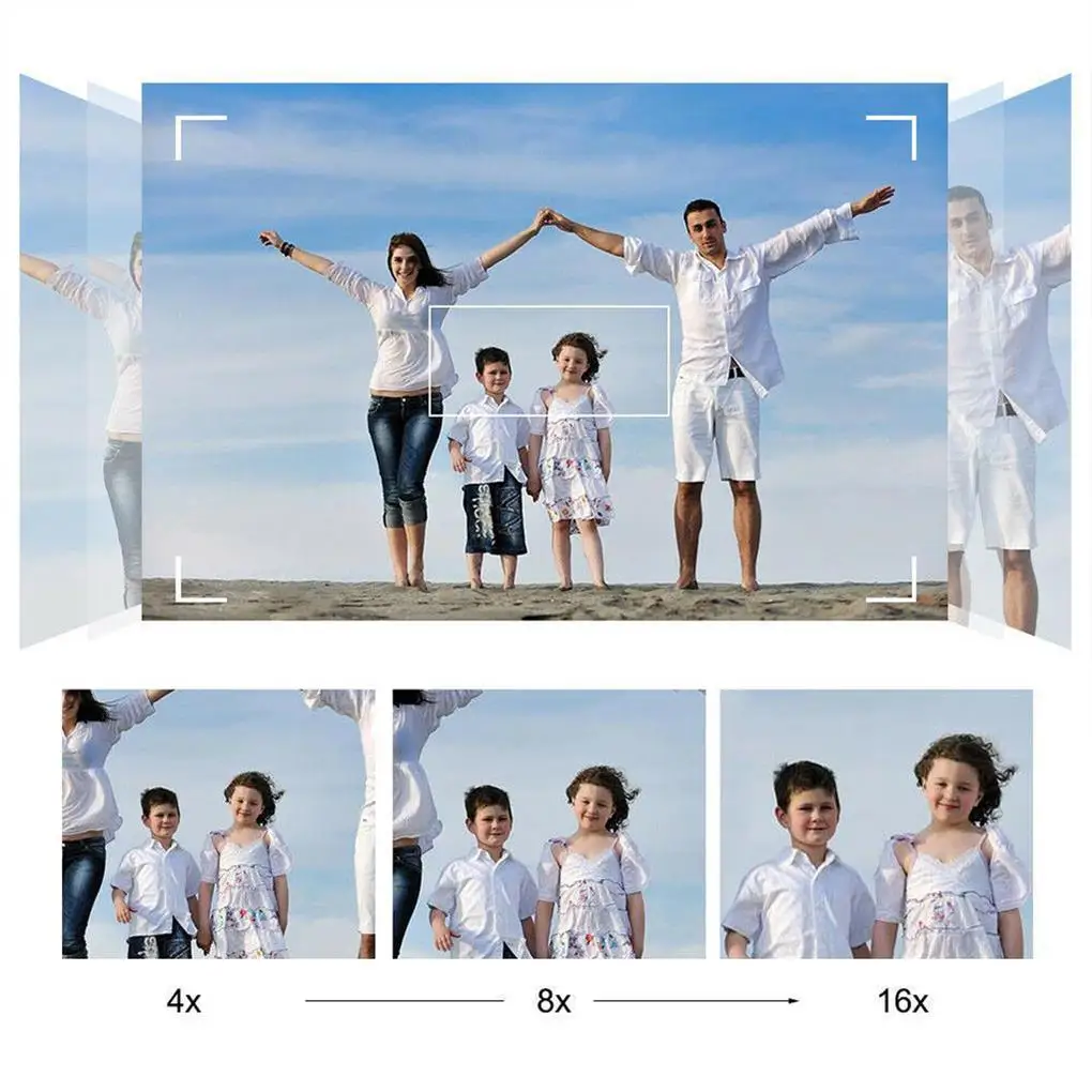 Cámara Digital de 1080P con pantalla LCD, videocámara DV con micrófono incorporado, función de Zoom 16X