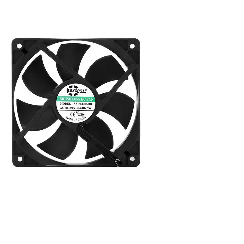 AC cooling fan 120mm 12cm EC motor Large Air Flow Powerful 120*120*25mm 115&230V Dual Ball Bearing cooling fan