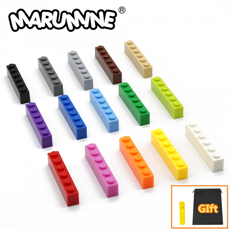 

MARUMINE 1x6 точек, строительные блоки, Обучающие игрушки, Классические кубики MOC, детали, 80 шт., аксессуары, совместимы со всеми основными брендами