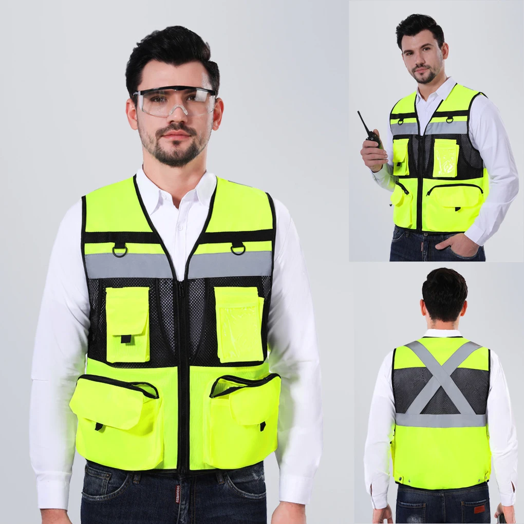 

High Visibility Visibility Hi Viz Vis Executive Waistcoat For Safety Waterproof And Durable