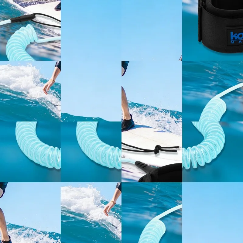 

Sup Board Foot Leg Rope 5.5mm Thick Practical Surfing Stand UP Paddle Board Ankle Leash Elastic Surfboard Safety Foot Rope