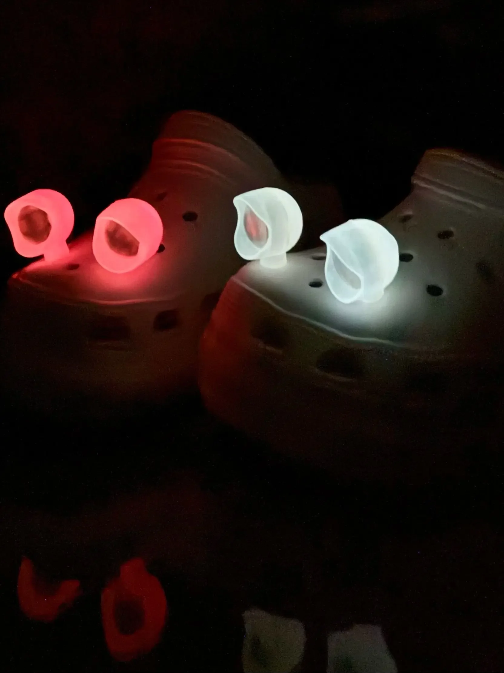 AliExpress NONE 2pcs LED Shoe Lights - Glow in Dark Safety Charms for Night Cycling, Hiking & Cave Camping Accessories