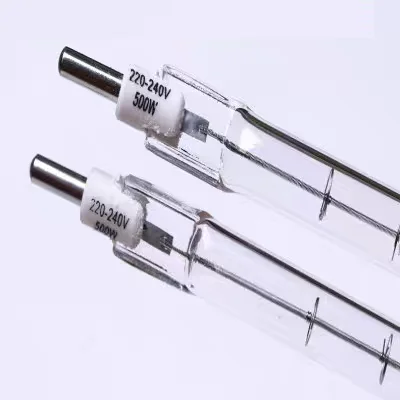 HoneyFly 10pcs 300mm IR Halogen Lamp Bulbs R7S 220V 500W Double Ended Filament Heating Lights Clear Quartz Tube For Sauna Room