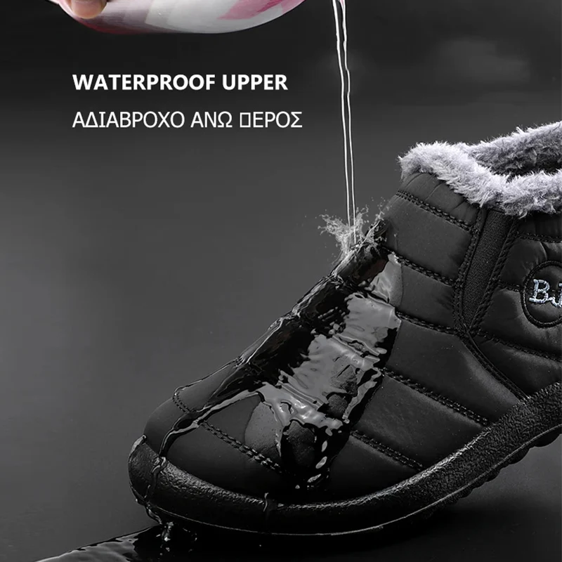 Boots Women Platform Plush Women Shoes Waterproof Ankle Boots For Women Fashion Winter Woman Snow Boots Footwear Botas Mujer