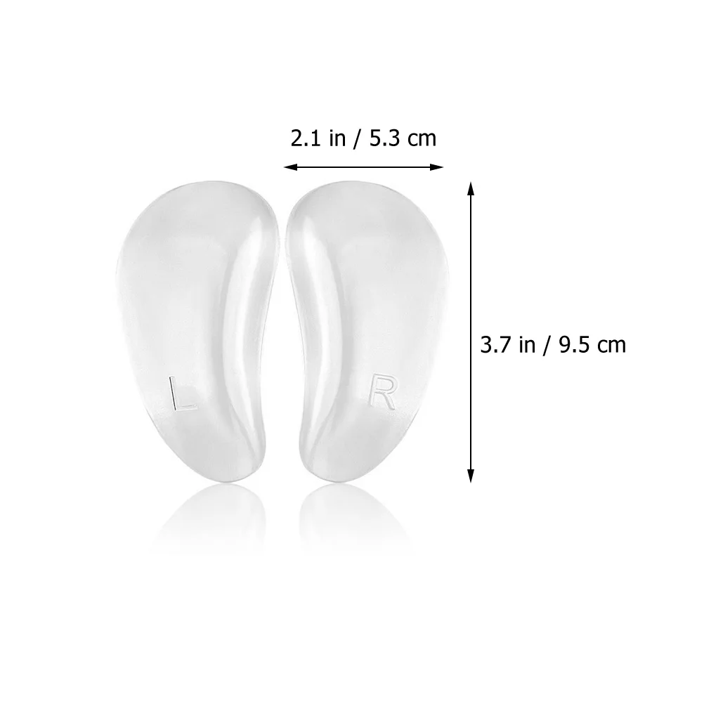 Cojines de soporte de arco de Gel, almohadillas adhesivas para el arco del pie, absorbente de golpes, prevención de ampollas, resistente al desgaste, cómodo cuidado de los pies, 3 uds.