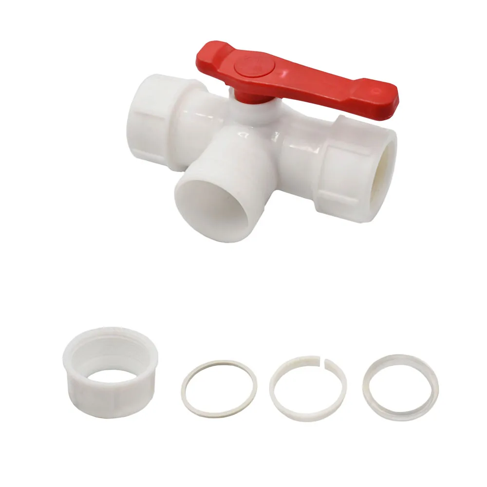 20/25/32/40/50/63mm PE Tube Connector Fitting Tee Water Splitter Tap Coupler Quick Valve Irrigation Plumbing Coupler