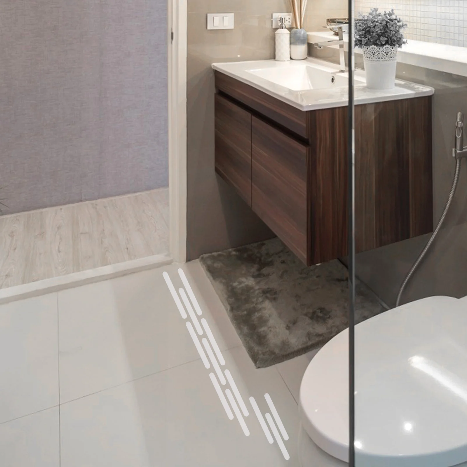 

36Pcs Anti-Slip Shower Strips Premium Waterproof Non-Slip Stickers for Bathtubs Showers Floors Stairs Bathroom Safety Tape 2Cm X