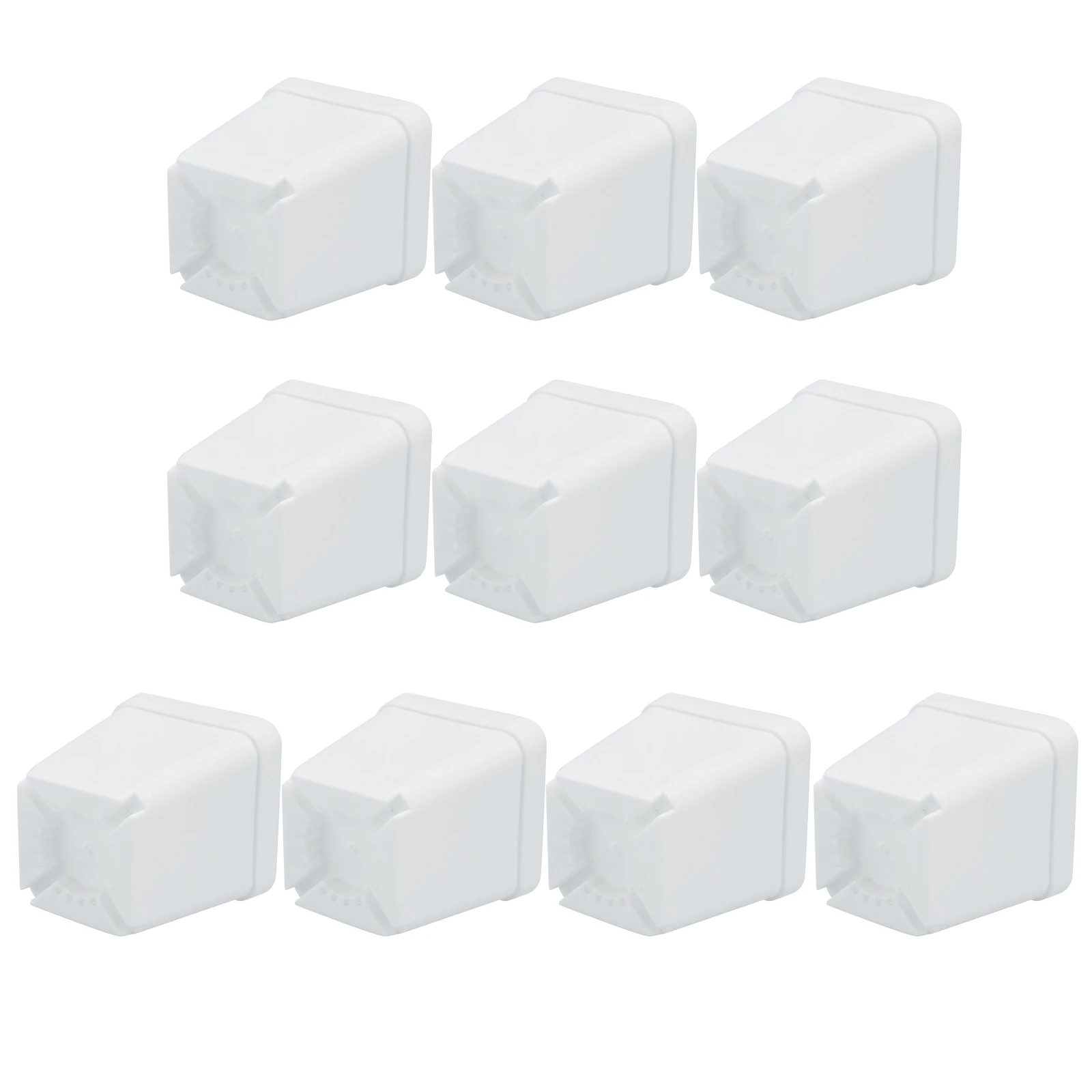 

10pcs 10 Mini Plastic Vases Small Flower Pots Square Nursery Succulent Planters Indoor Decor Modern Design Plastic Pot Gardening