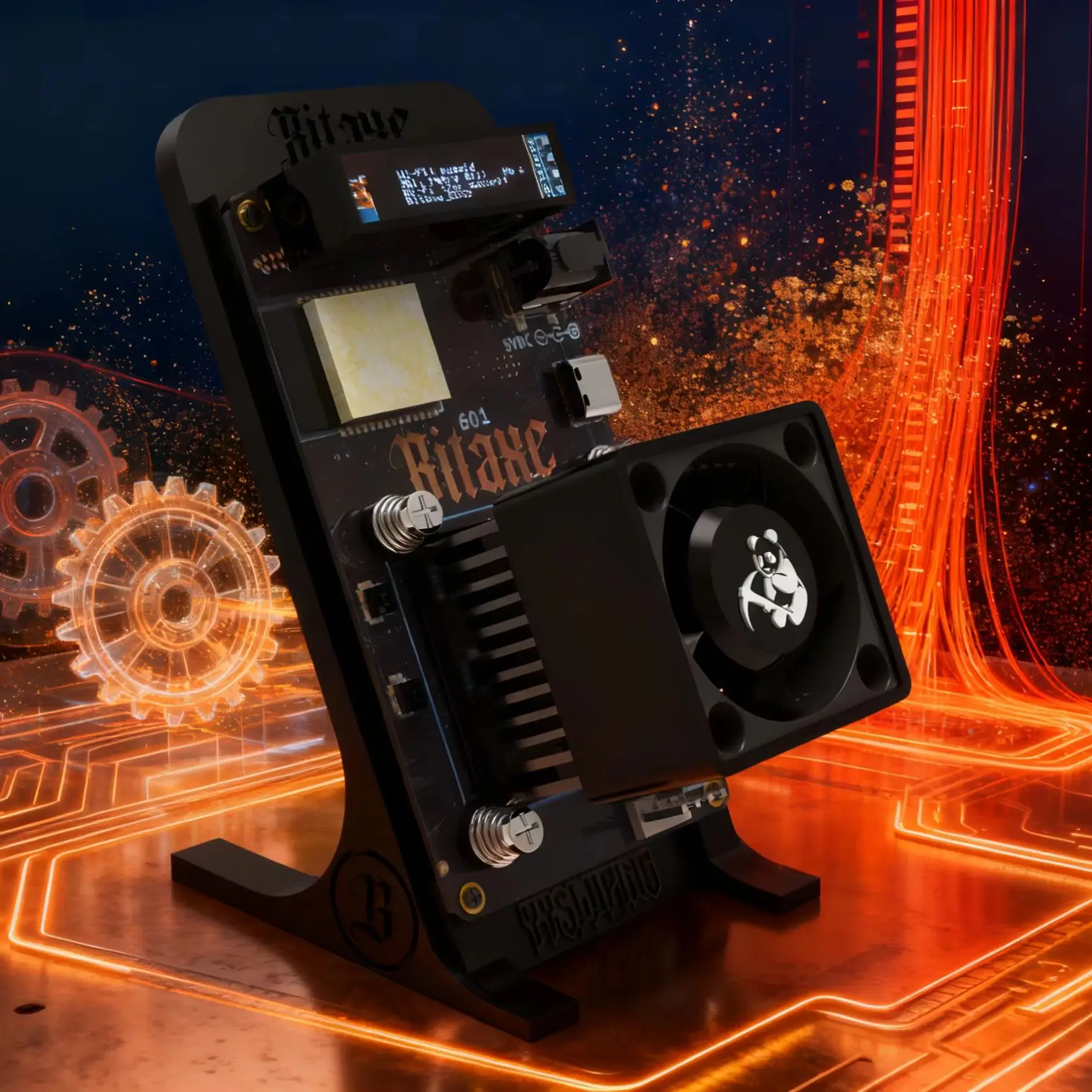 أحدث جهاز تعدين بيتكوين مفتوح المصدر لعام 2025 YYSLuping Bitaxe Gamma 601 1.2th/s 18 وات مع مصدر طاقة #2