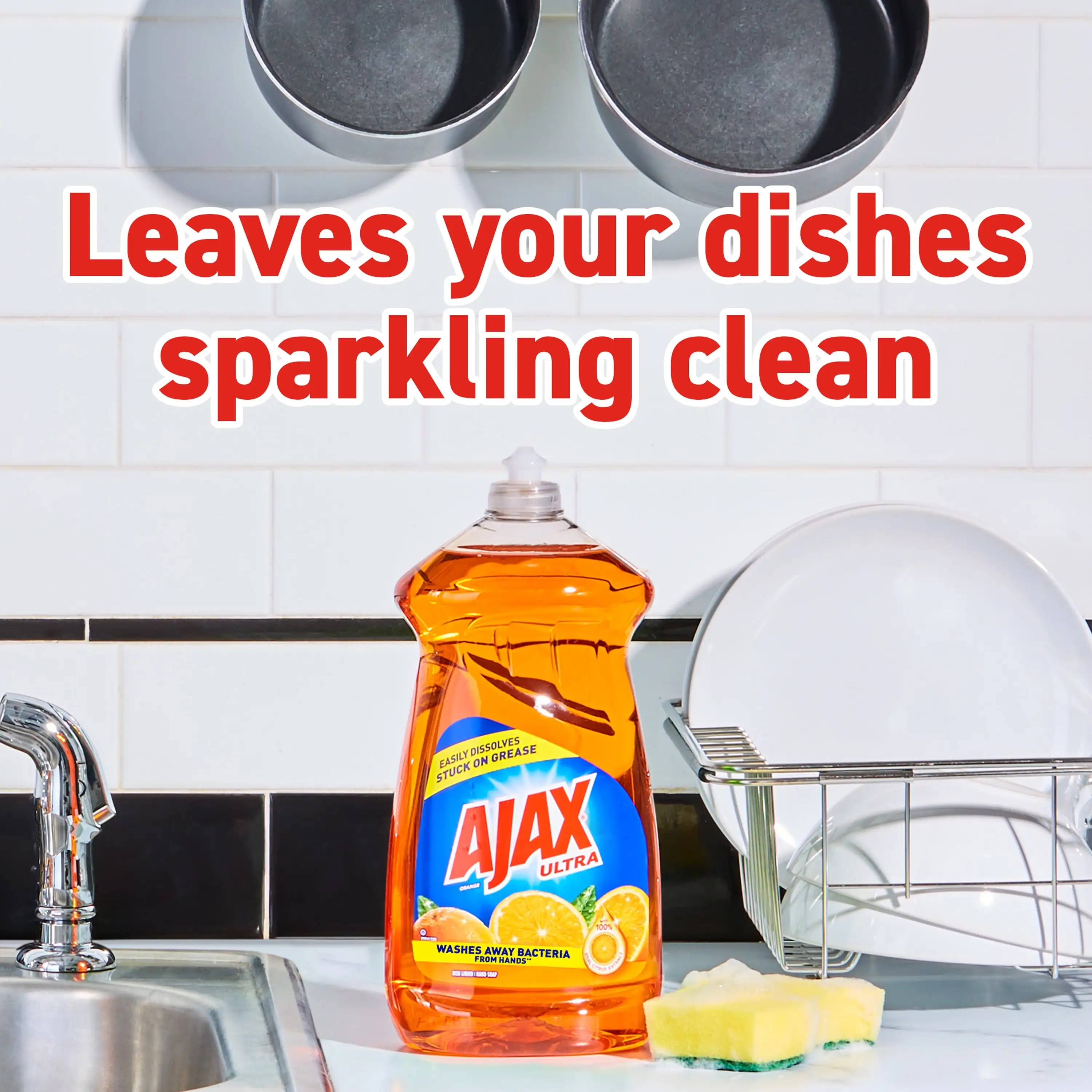 Liquid Dish Soap, 28 Fluid Ounce, Orange Scent, 3 Count Leave dishes sparkling clean with every wash