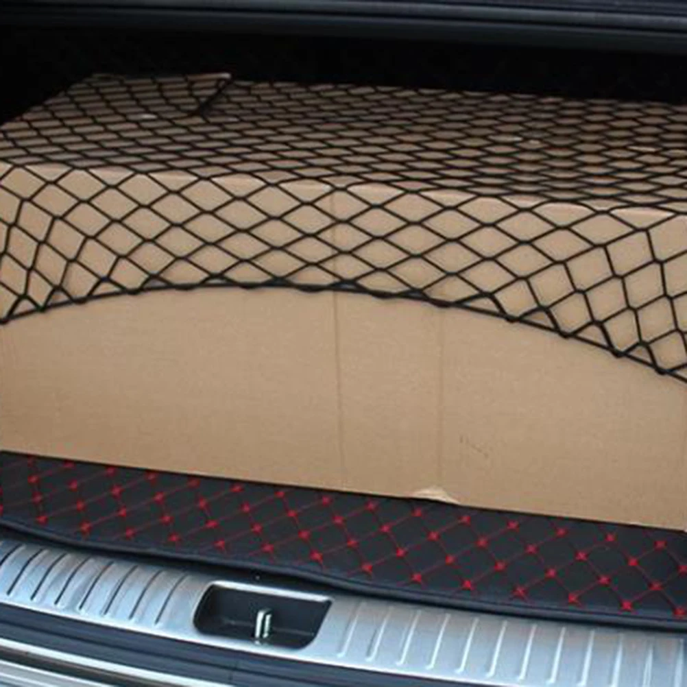 

Trunk Cargo Organizer Net 95x65cm Elastic Heavy Duty Storage Organizer for Car Suv Pickup Van Cargo Space Trunk Mesh Storage Net
