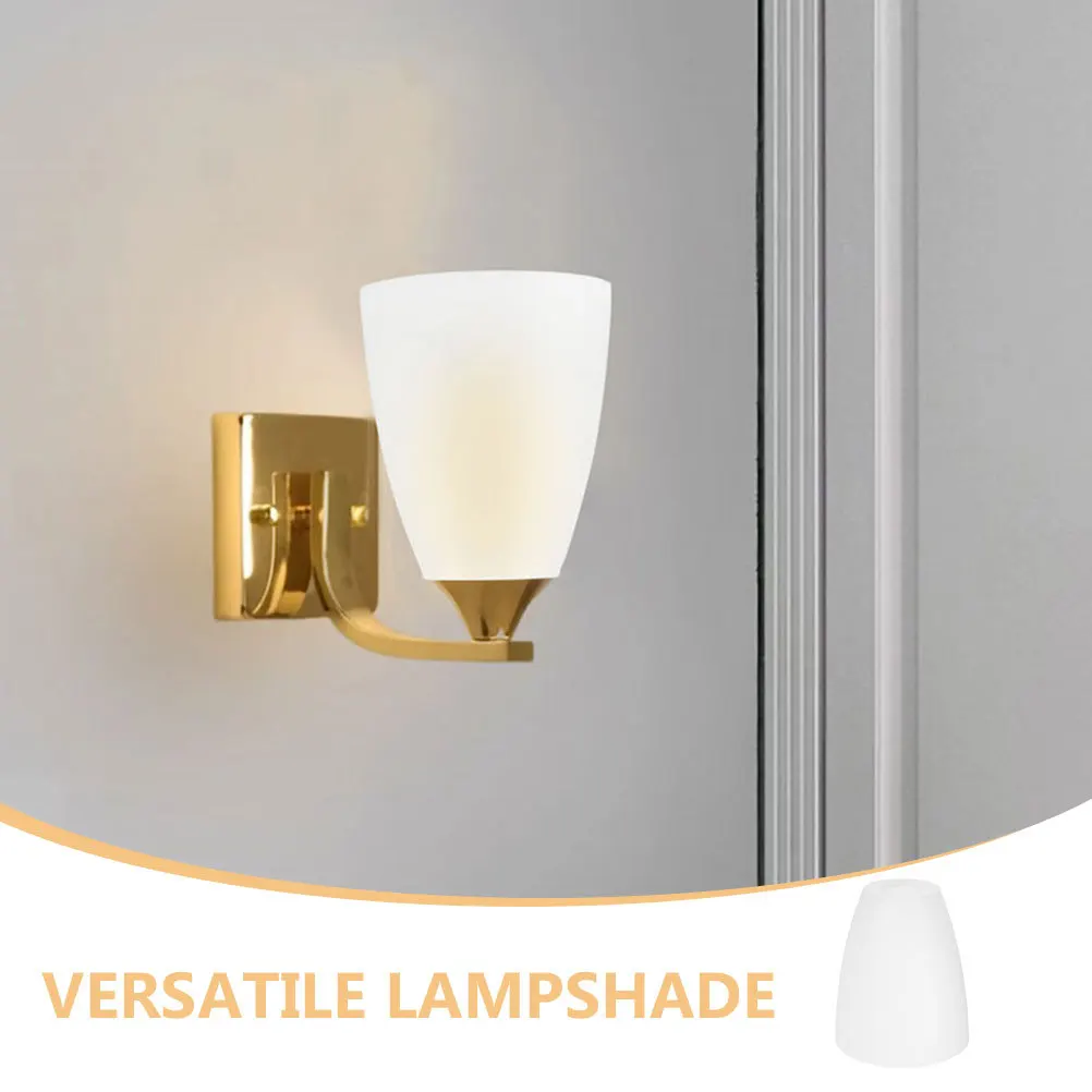 

5Pcs Plastic Lamp Shades with Flat Mouth Design for Bedside Desk Lamp Replacement Decorative Light Covers Bright Illumination