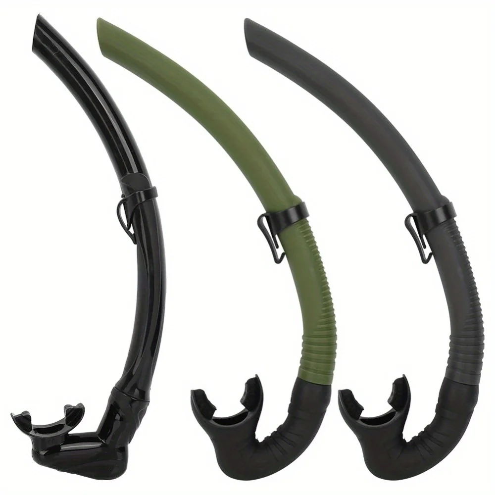 Silicone Snorkel All Wet Breathing Tube Underwater Swimming Diving Snorkeling Professional Adults Swim Pool Air Tube