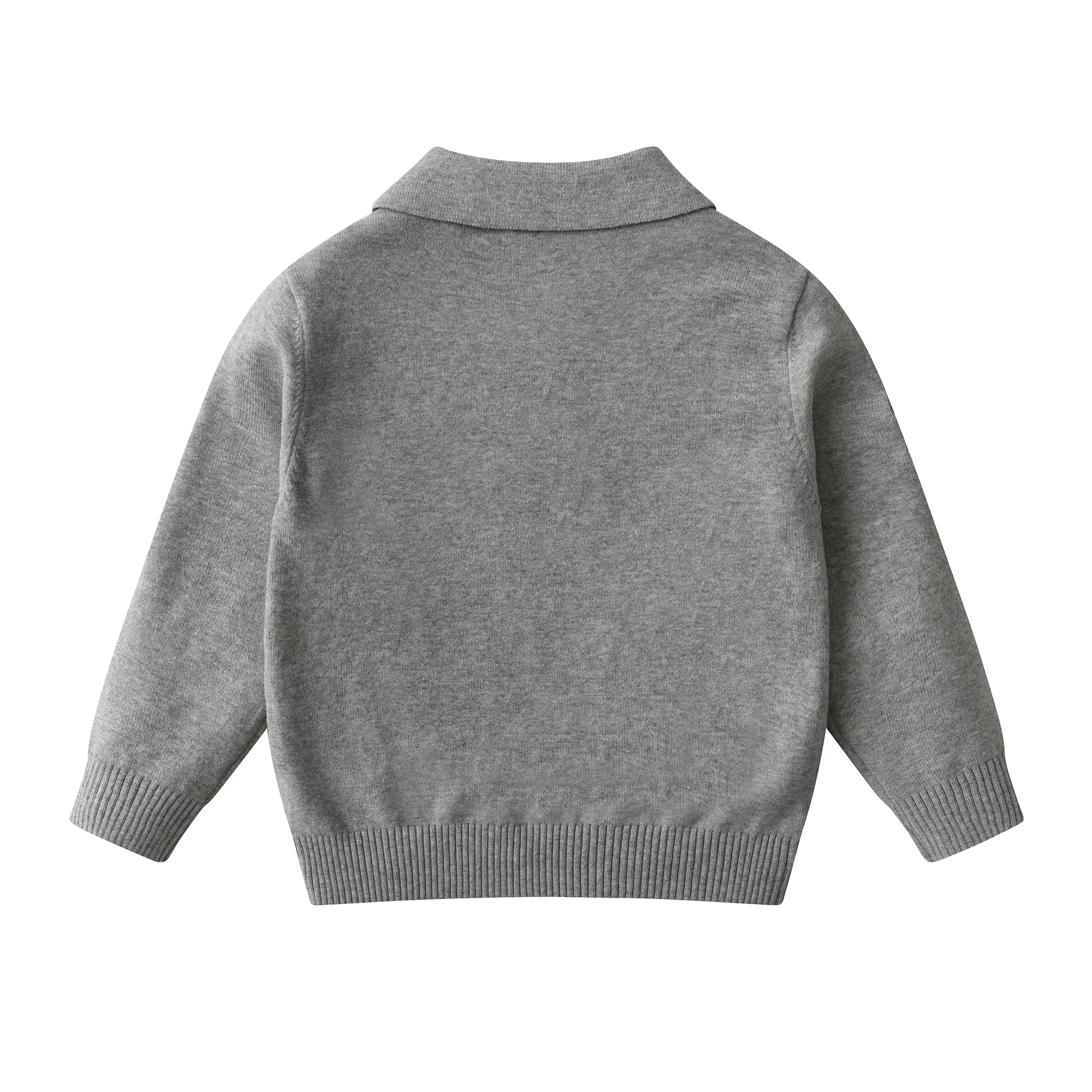 Boy Collared Sweatshirt - Soft Cotton Boy Gift Long Sleeve Pullover Sweater for Children Boys (Autumn and Winter Style)