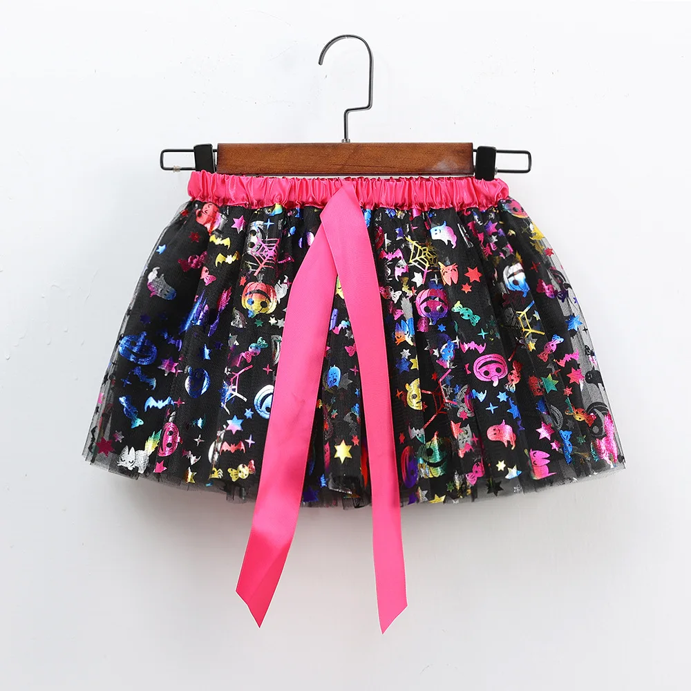Mädchen Tutu Rock Kinder Ballett Prinzessin Pettis kirt flauschige Tüll Röcke schöne Ballkleid Halloween Kürbis Kinder Kleidung Baby – Detail 18