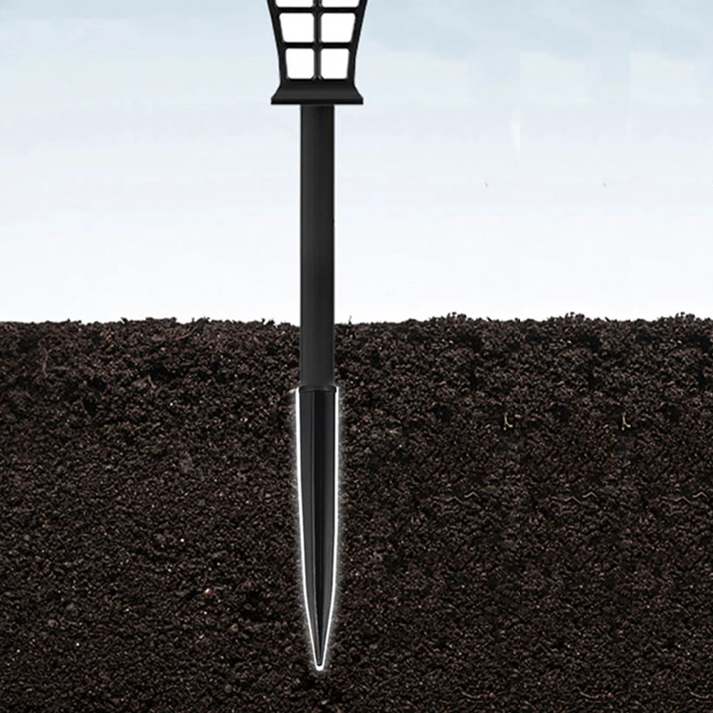 

1 Set Solar Light Ground Spike Replacement Stakes Outdoor Lights Plastic Base Garden Lamp Spikes Durable ABS Lightweight Design