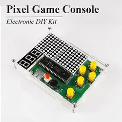 Enkele chip microcontroller Snake Tetris elektronische leuke gameconsole printplaat soldeerset