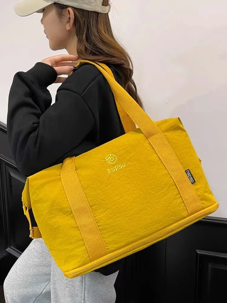 large-capacity-fitness-sports-bag-women's-swimming-bathing-waterproof-storage-bag-separate-wet-and-dry-travel-bag-for-short-t