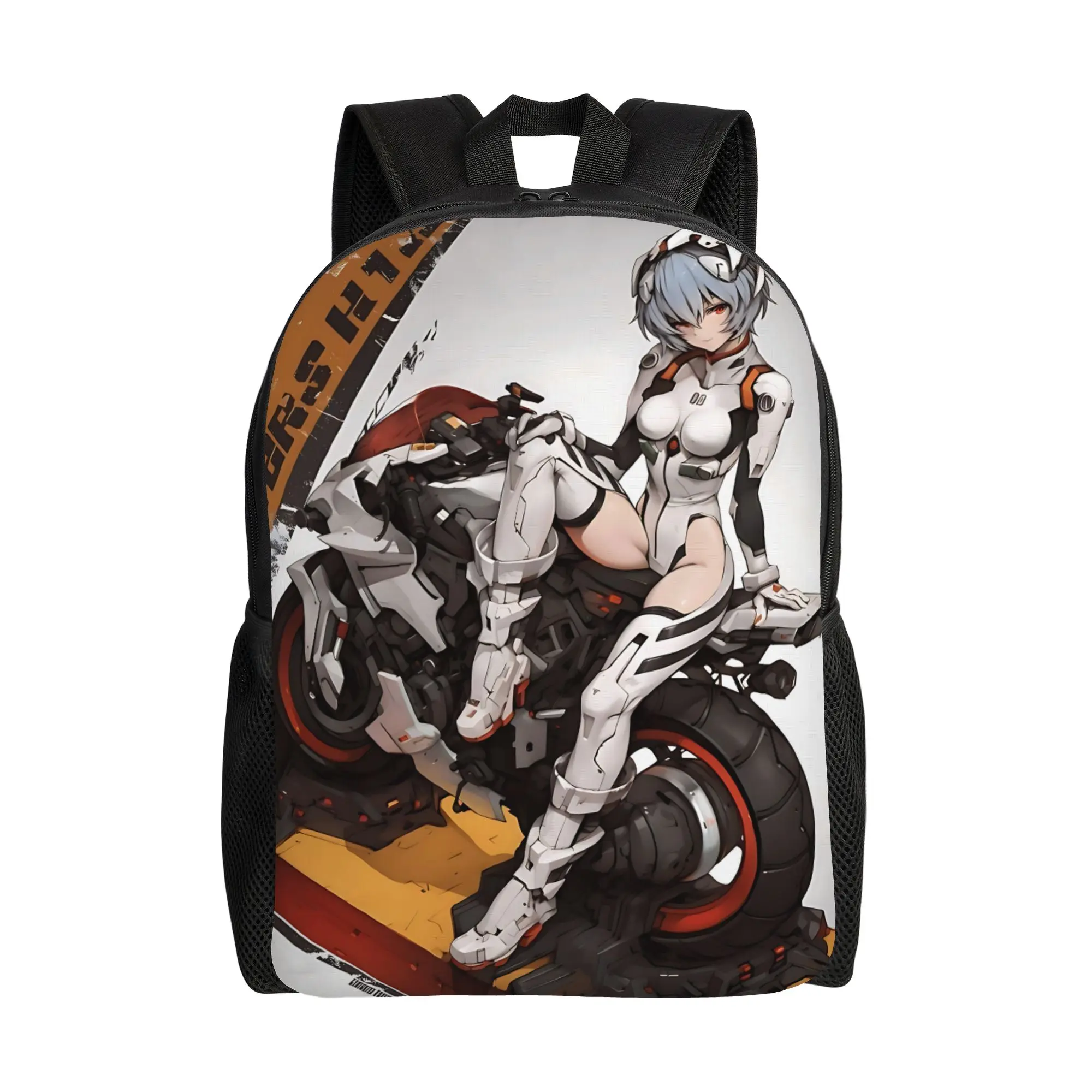 

Bandai Neon Genesis Evangelion EVA backpack ita bag Ayanami Rei mochila Kawaii Campus Zipper Closure Rucksack