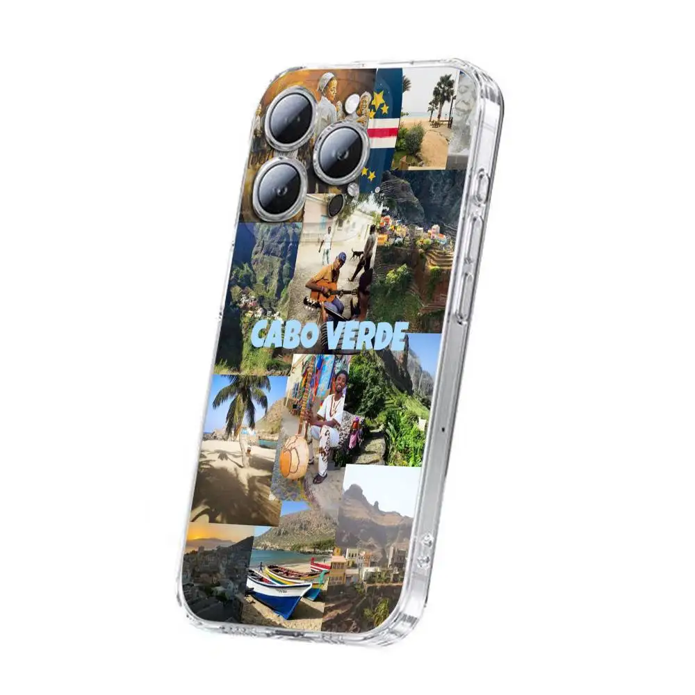 Africa Cape Verde Passport Flag Phone Case For iPhone 12,16,11,14,13,17,15 Plus,Pro,Max,Plus,E,Air,Mini Transparent Cover #6