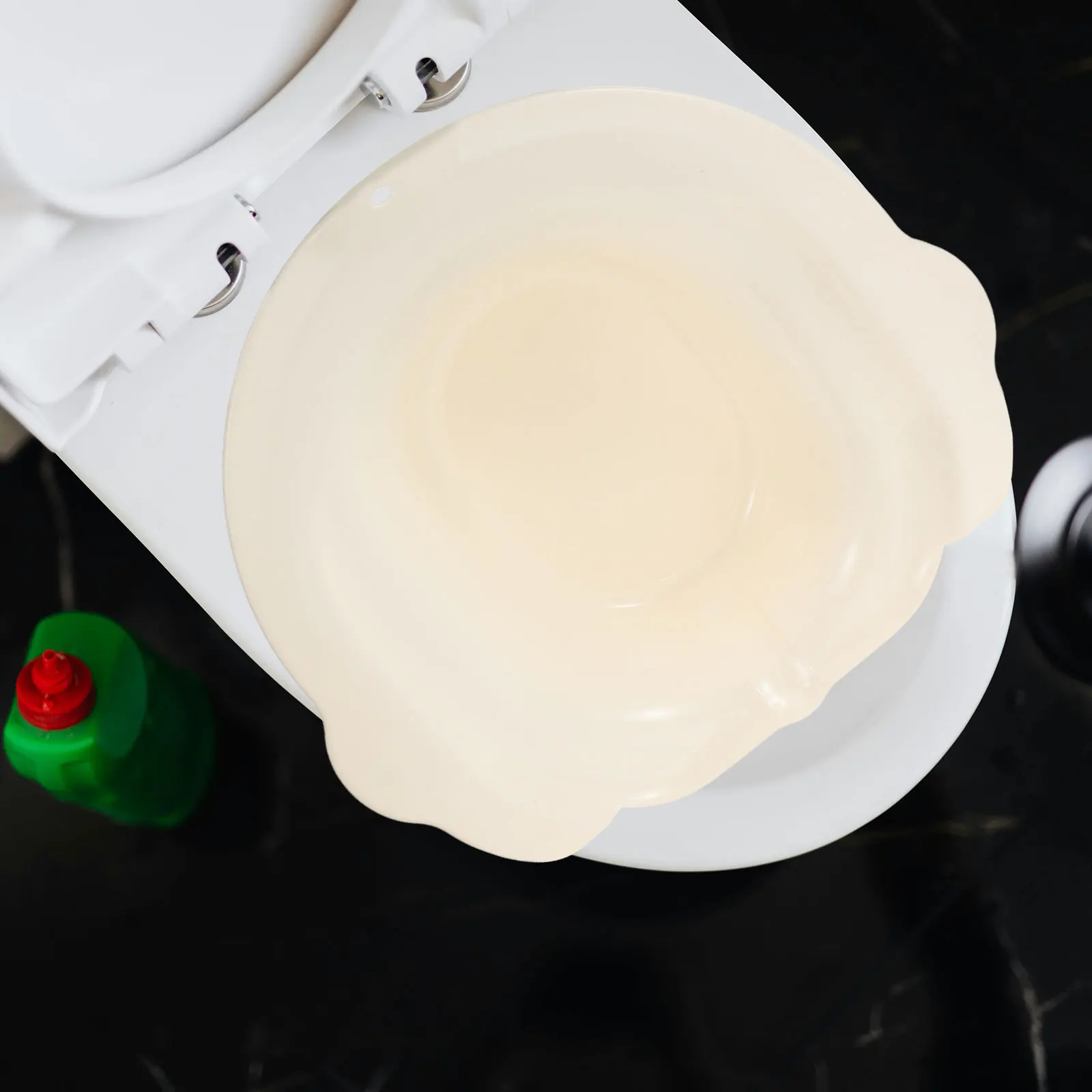 

Plastic Perineal Hemorrhoids Sitz Bath Wash Basin for Postpartum Pregnant Women Thickened Stable Non Slip Design Easy Clean Wide