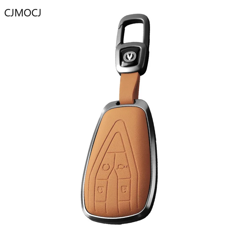 For Changan UNI-V CS35 CS55 Plus Eado CS75 Plus Oshan Z6 UNI-T Key Case Cover, Aluminum Alloy Key Fob Shell, Changan Accessories
