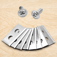30Pcs Lawnmower Replacement Blade Stainless Steel Automatic Moving Machine Blade Titanium Plating for Worx Landroid Lanmower