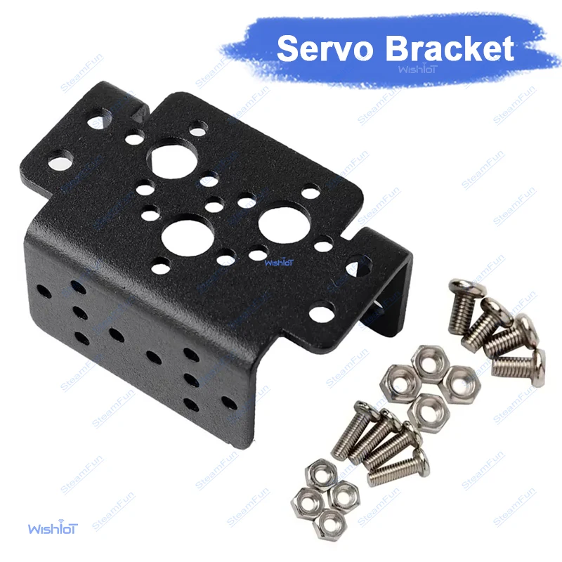 

Servo Mounting Holder Universal Aluminum Alloy Bracket for Standard Size Servos Actuator RC Car Robot Arm Drone Boat DIY