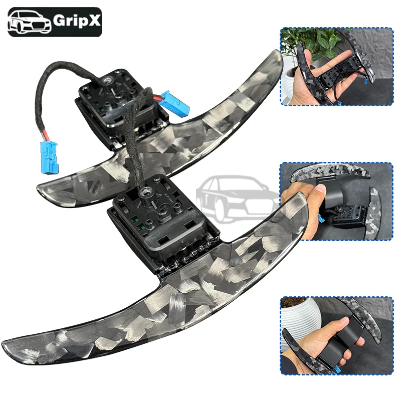 

Подходит для руля из углеродного волокна BMW M5 F10 E90 E91 E92 M3 F30 F15 F16 F20, кованые лопасти переключения передач из углеродного волокна.