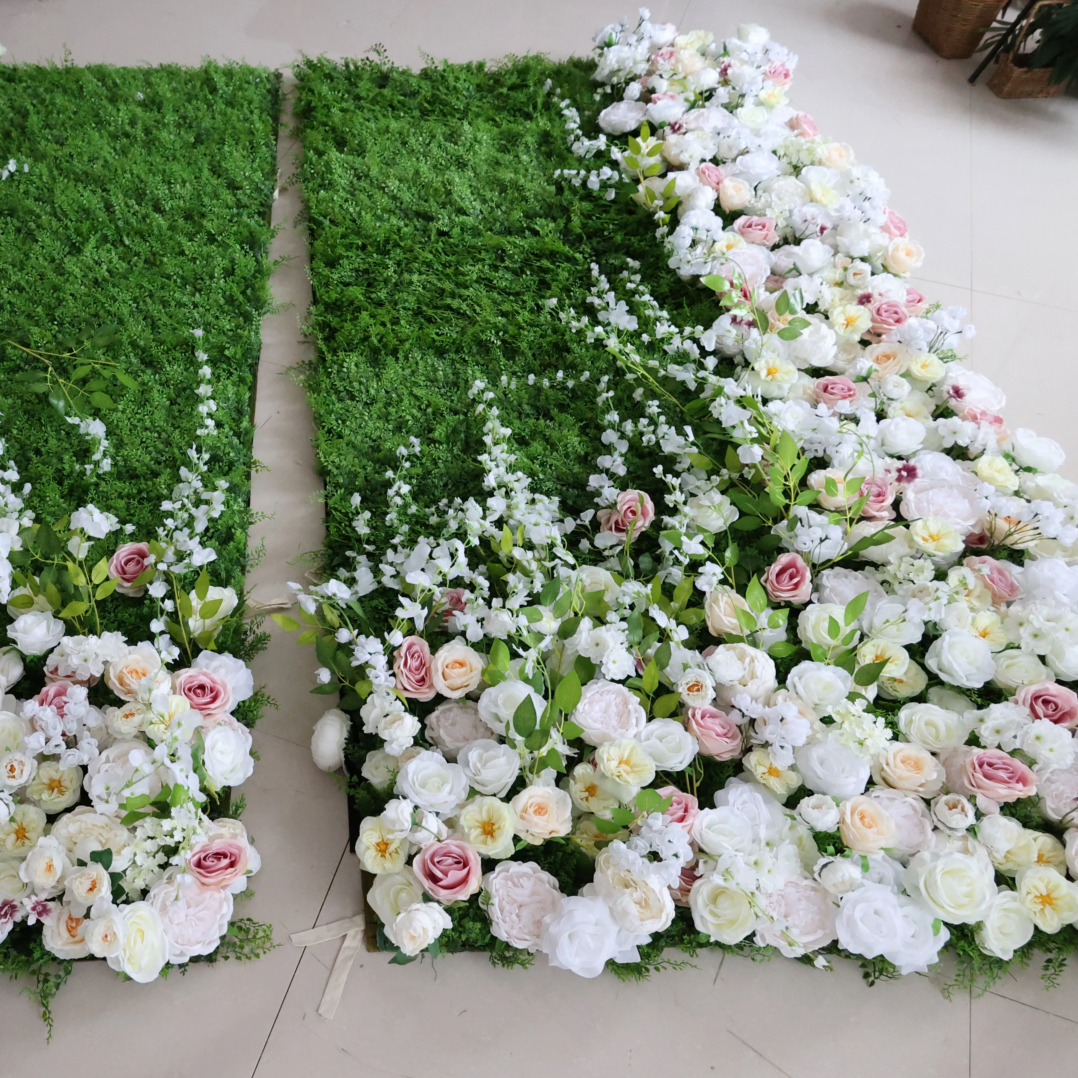 Imagem -04 - Yuliflower-roll-up Flower Wall Backdrop Painel Floral Artificial Pared Casamento Evento Floral Home Part 5d