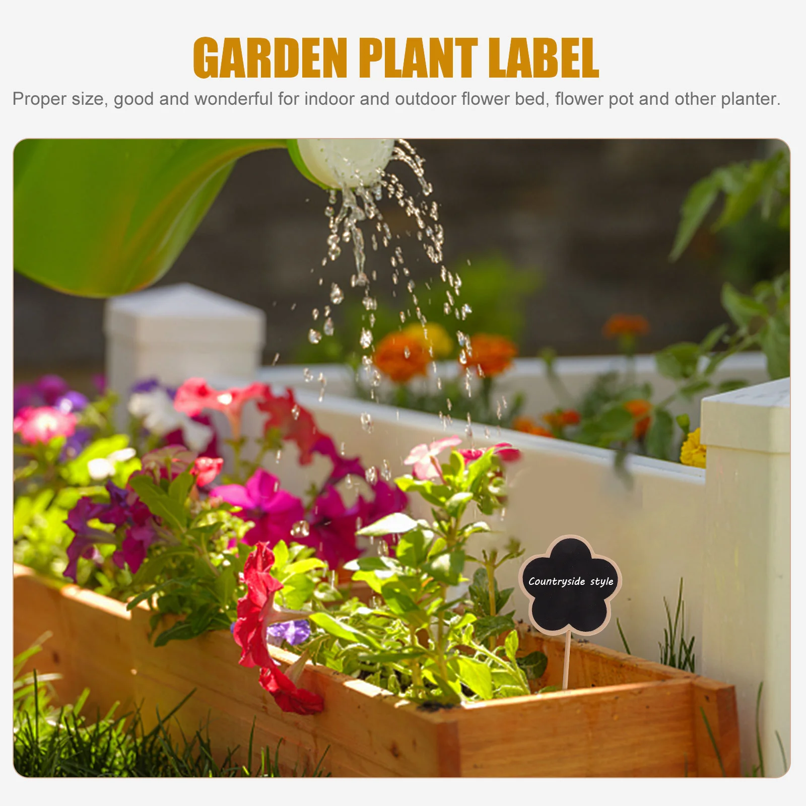 

20Pcs Wooden Plant Labels Sturdy Garden Markers Multi-Function Flower Identification Boards Potted Plant Tags for Nursery