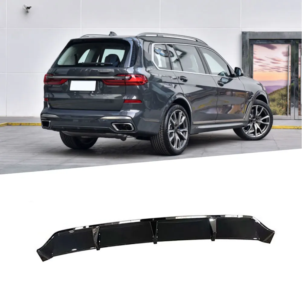 

ABS Gloss Black Rear Bumper Lip For BMW X7 G07 M Sport 2019-2021 Rear Lip Spoiler Splitters Carbon Fiber