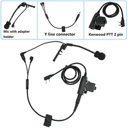 PELTO COMTA IPSC 소음 차단 픽업 청력 보호 슈팅 헤드폰용 전술 헤드셋, COMTA XPI No-Mic Y-Line 키트