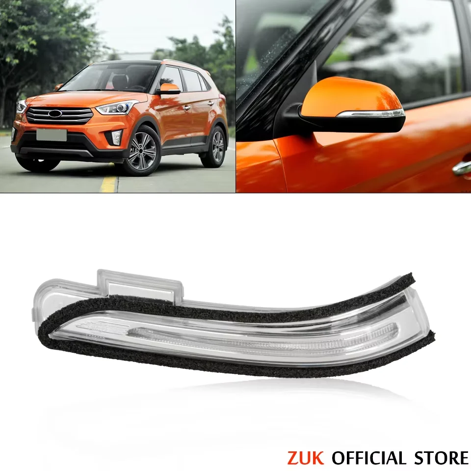 ZUK kierunkowskaz samochodowy LED Light Repeator wskaźnik Flasher Marker dla Hyundai Cantus Creta IX25 2012-2018 lampa lusterka wstecznego
