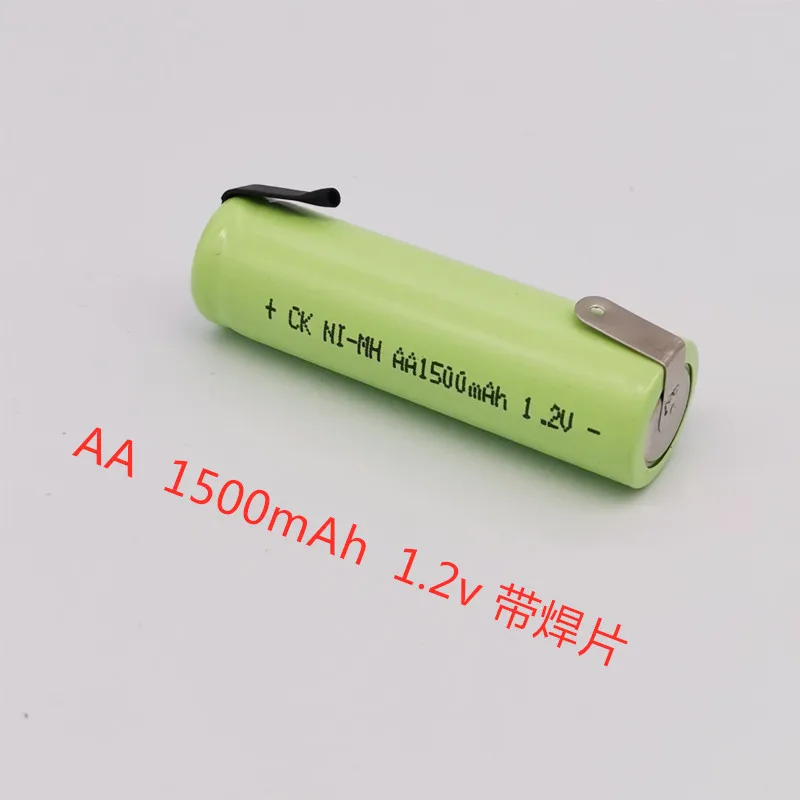 2pcs/lot NiMH Rechargeable Battery Parts AA 1.2V with Solder Leg Emergency Light Fire Razor Instrument Equipment Accessories