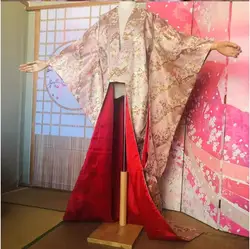 Traditional Japanese Kimono, Hidehwa Costume, Bridal Costume, Cosplay Yukata Long Sleeved Stage Performance Costume