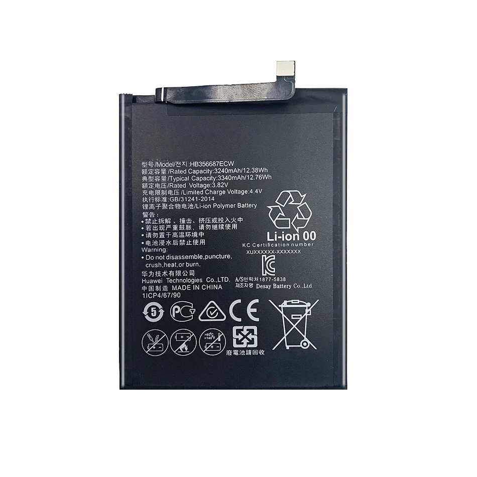 HB386589ECW Battery For Huawei Nova 2 3 4 2i 3i 3e 4e 5i Plus/Honor 8X/View 10 V8 V9 V10 V20/View 10 Lite/P10 Plus/Mate 20 Lite