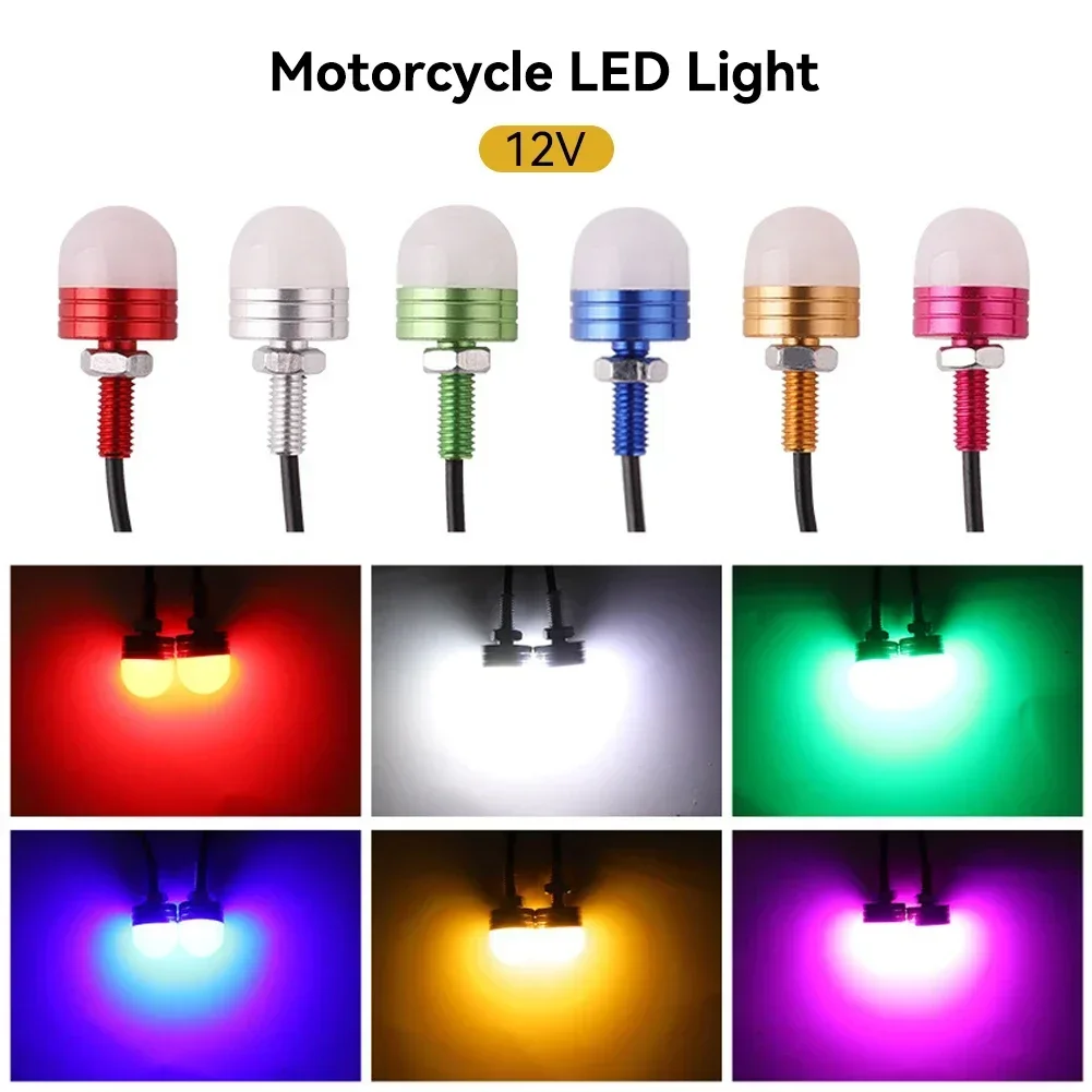 

2 шт., 12 В, сигнальный фонарь для мотоцикла, указатель поворота, дневные ходовые огни, противотуманные фары, аксессуары для ангельских светильников