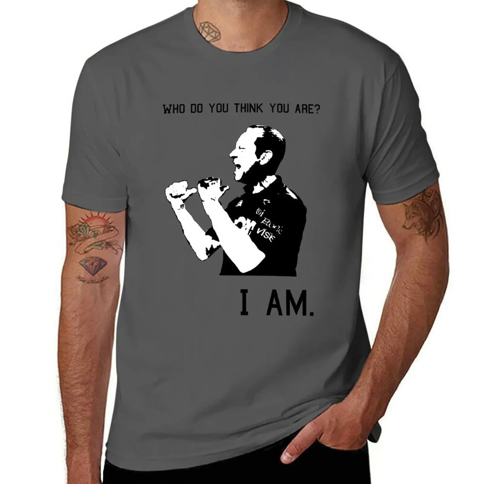 

Who do you think you are I am. Hilarious Meme T-Shirt Holiday Party Tee Shirt