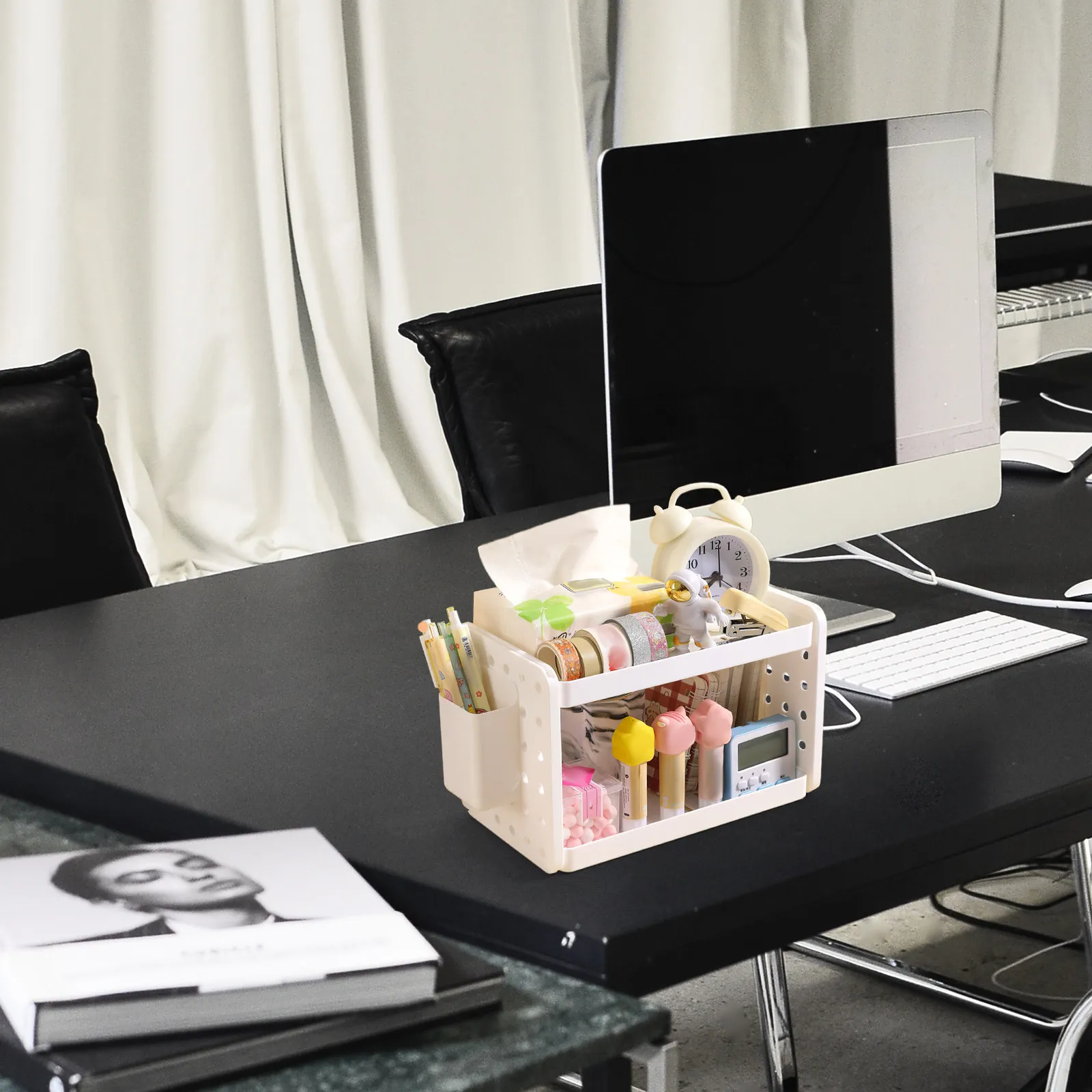 

Устойчивая настольная подставка-органайзер современного дизайна, экономящая пространство, для книг и журналов, для офиса, спальни, гостиной, общежития