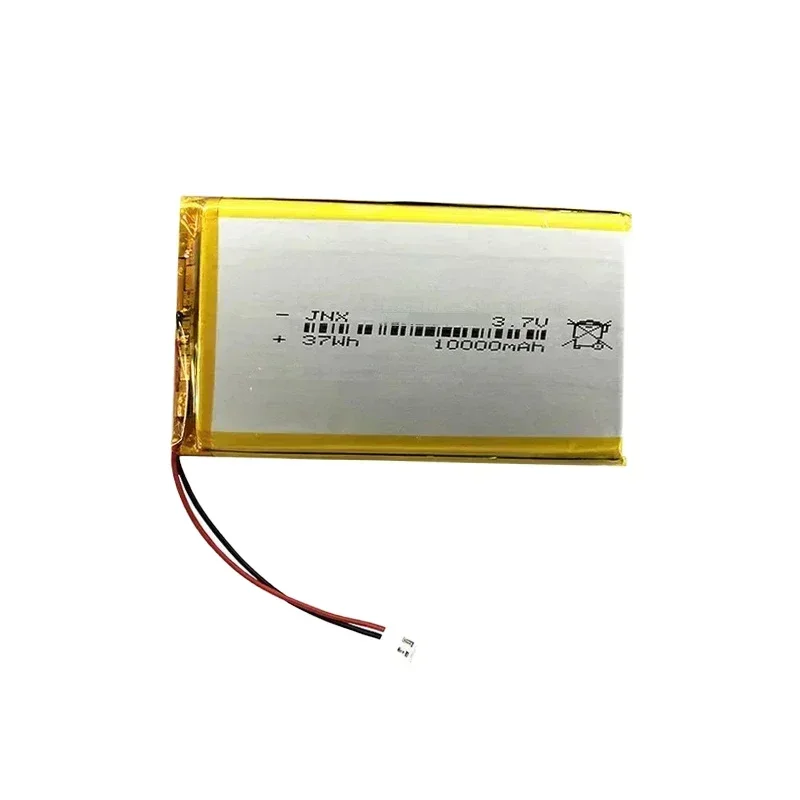 3.7V 10000mAh 1260100 Lithium Polymer Li-Po Li Ion Rechargeable Battery Lipo Cells for Electrograph PDA Portable Speaker Toy