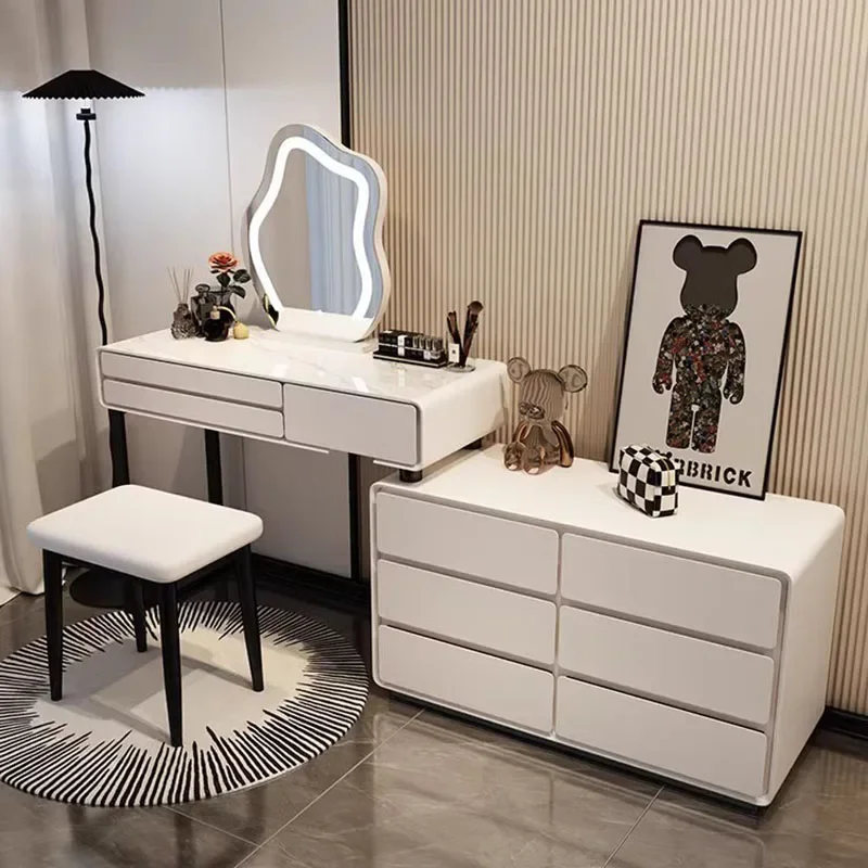 

Современный шкаф, туалетный столик, зеркальный стол, роскошные светильники для хранения, органайзер, туалетный столик для хранения, Coifeuse Chambre, декор комнаты
