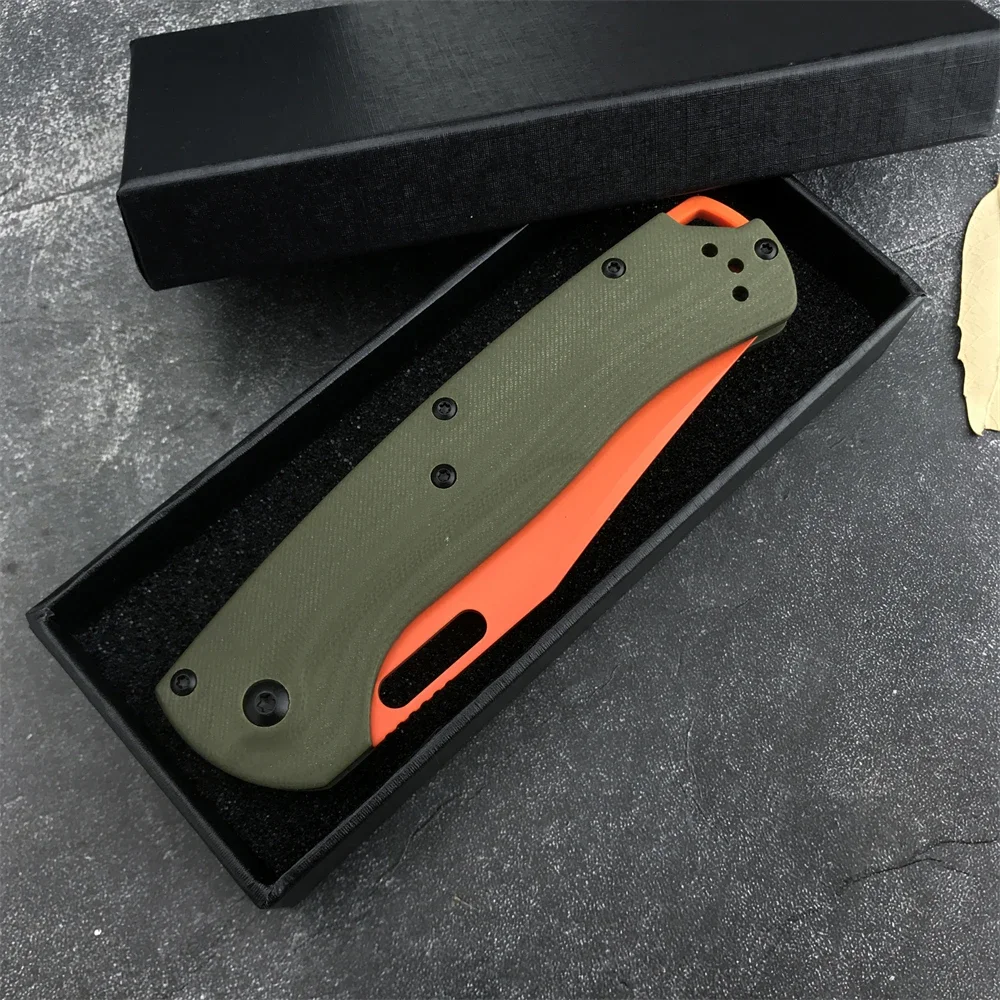 Huaao Taggedout Pocket Folding Knife D2 Clip-point Satin Blade G10 Handle EDC Outdoor Tactical Self Defense Hunting Hand Tools