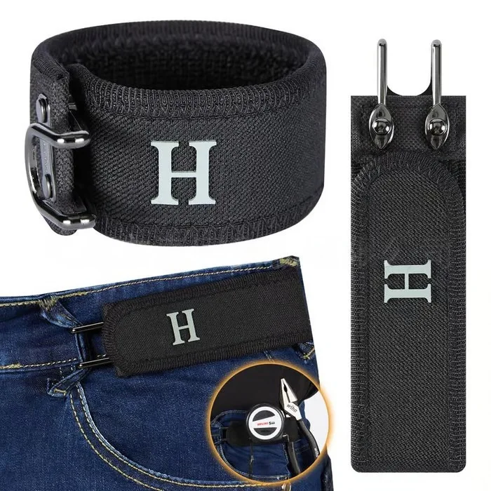 New Unisex Buckleless Belt Hook Adjustable Comfortable Elastic Velcro Waist Belt For Outdoor Work Daily Carry 1/2/4/8/20pcs
