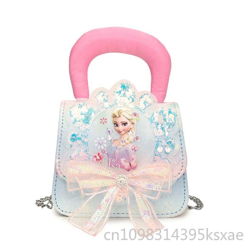 

Disney Kids Shoulder Bag Frozen Elsa Cartoon Multicolor Ice Crossbody Bag for Girls School Travel Daily Use